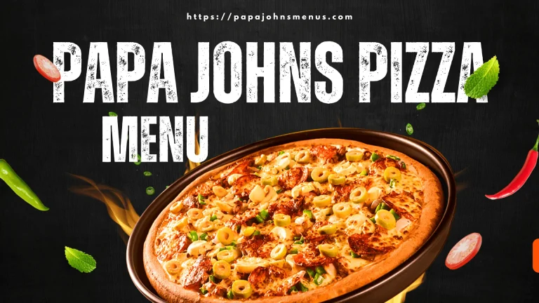 Papa Johns Pizza Menu With Prices