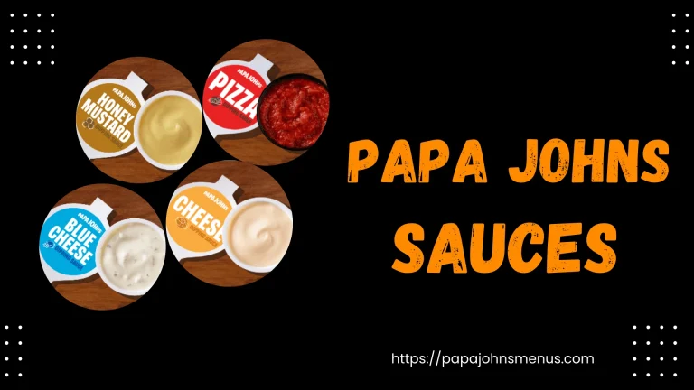 Papa Johns Sauces