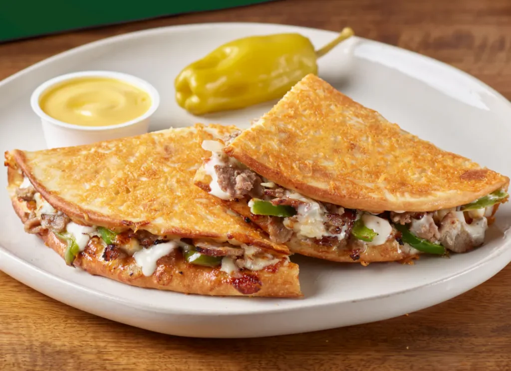 Parmesan Crusted Philly Cheesesteak Papadia